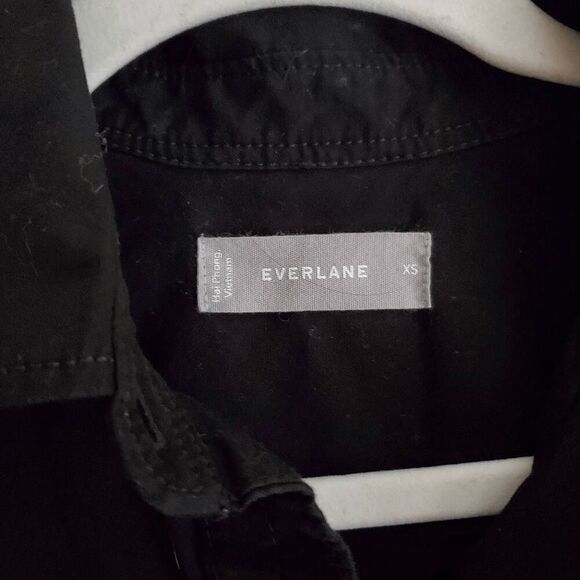 Everlane Women's Daytripper Oversized Black Button Down Minimalist Dress XS - Picture 3 of 5